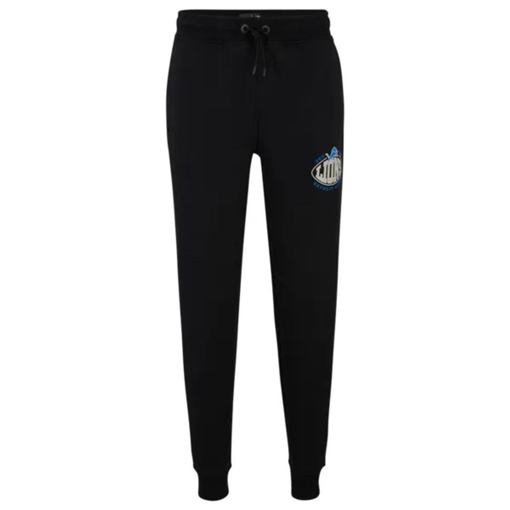 HUGO BOSS X Nfl Cotton-blend Tracksuit Bottoms With Collaborative Branding In Black Product Image