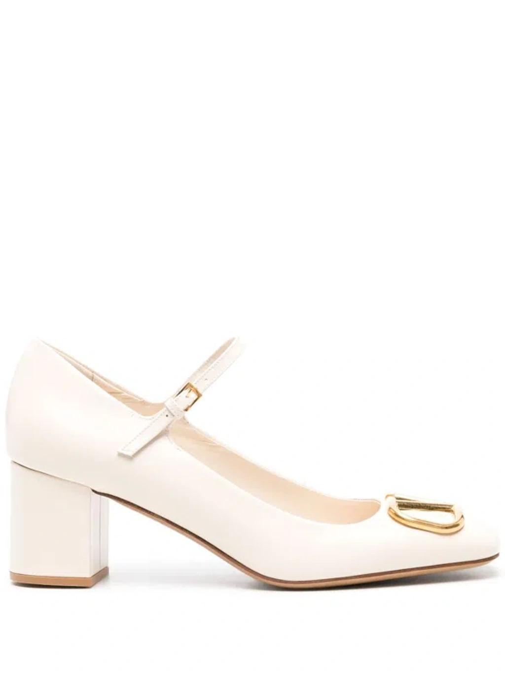 VALENTINO GARAVANI Vlogo Mary Jane Pumps 60 In Neutrals Product Image