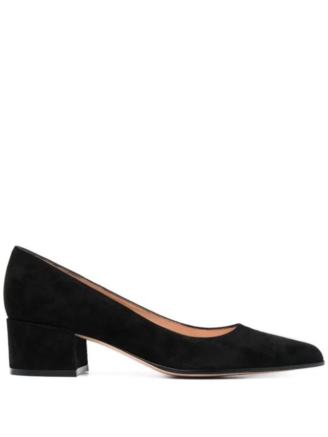 GIANVITO ROSSI Piper Pump 45 Suede Pumps In Black Product Image