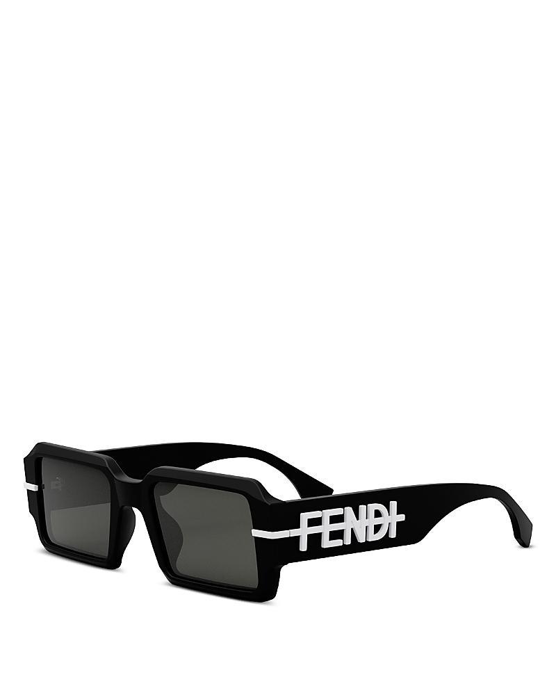 Mens OLock Fendigraphy 52MM Rectangular Sunglasses Product Image