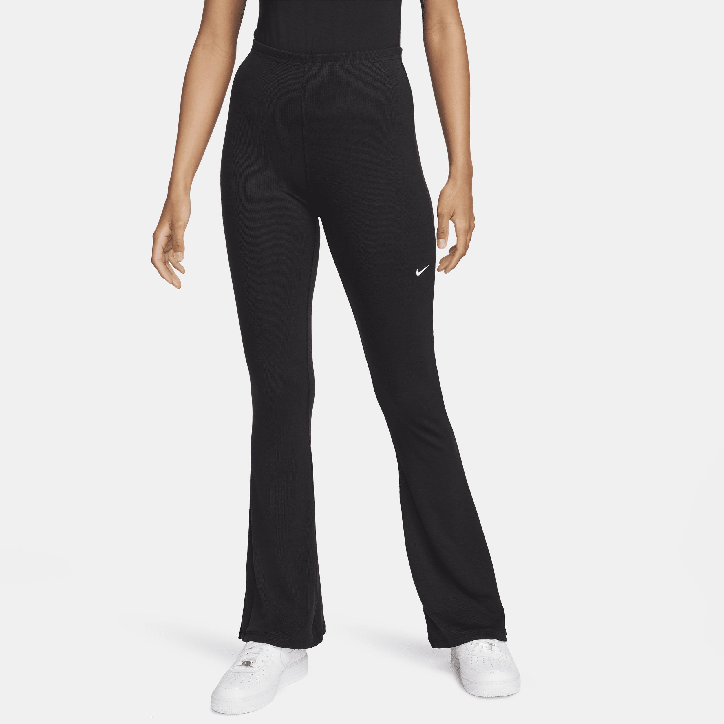 Women's Nike Sportswear Chill Knit Tight Mini-Rib Flared Leggings Product Image