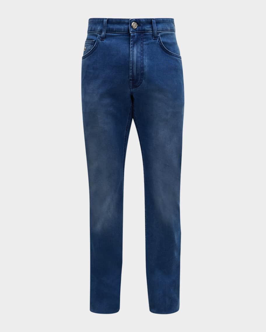 Mens Medium Wash Denim Jeans product image