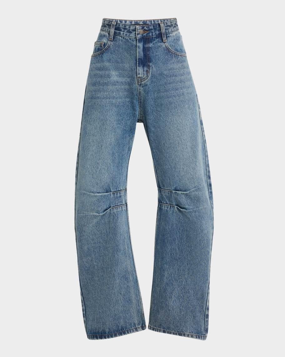 Curved Dart Leg Jeans Product Image