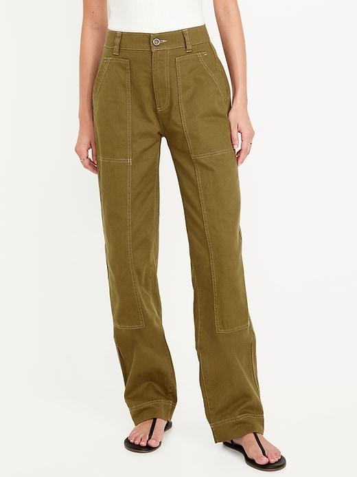 High-Waisted Utility Pants Product Image