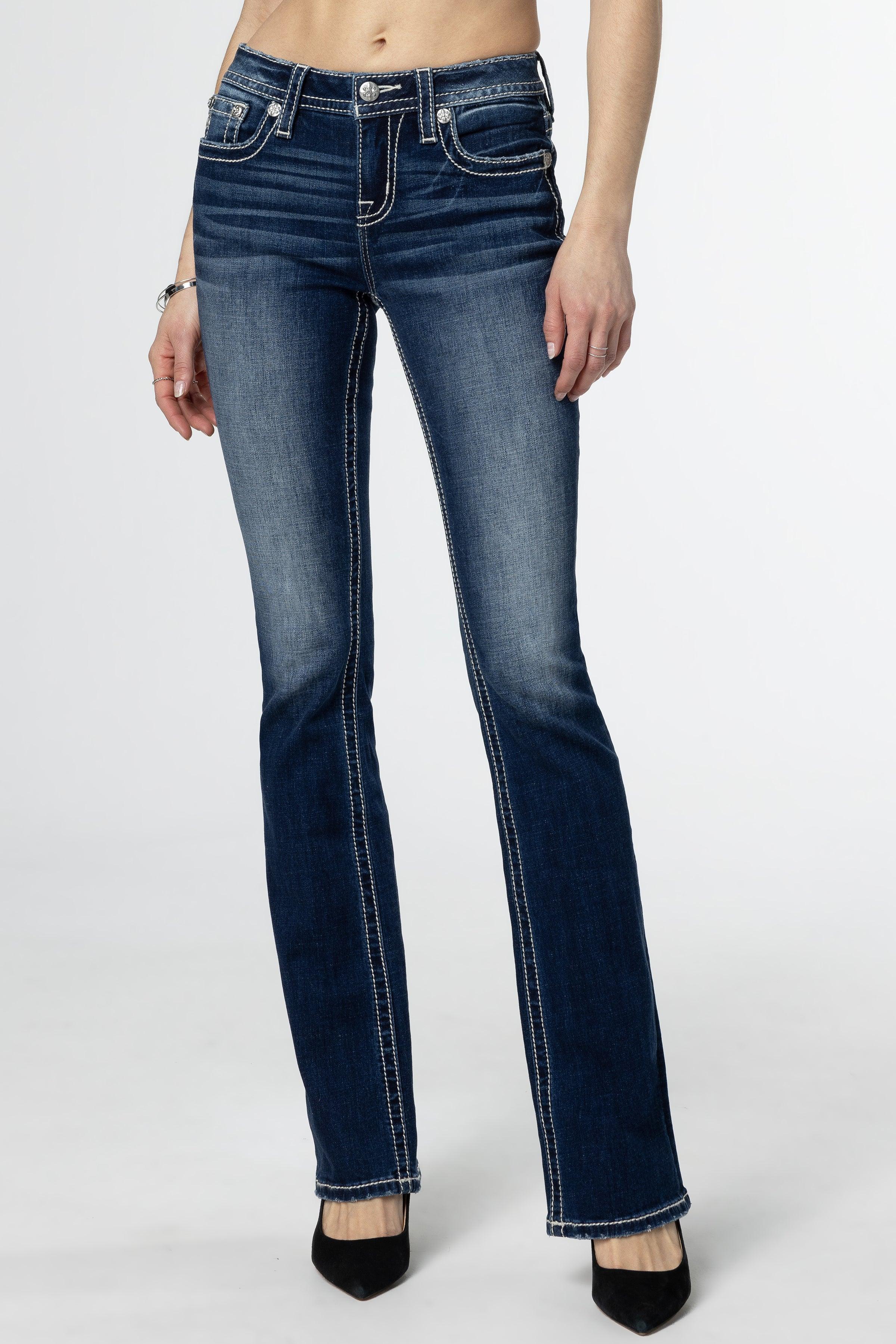 Hazel Feathers Bootcut Jeans Product Image