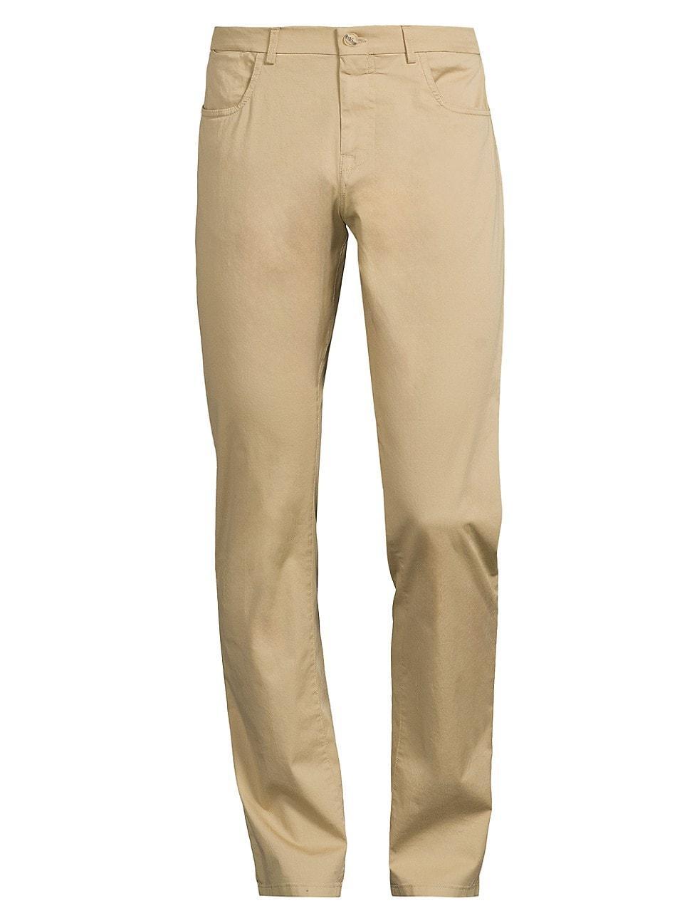 Mens Stretch-Cotton Five-Pocket Trousers Product Image