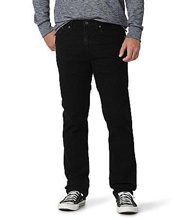 Mens Wrangler Regular-Fit Advanced Comfort Jeans Blackened Blue Product Image