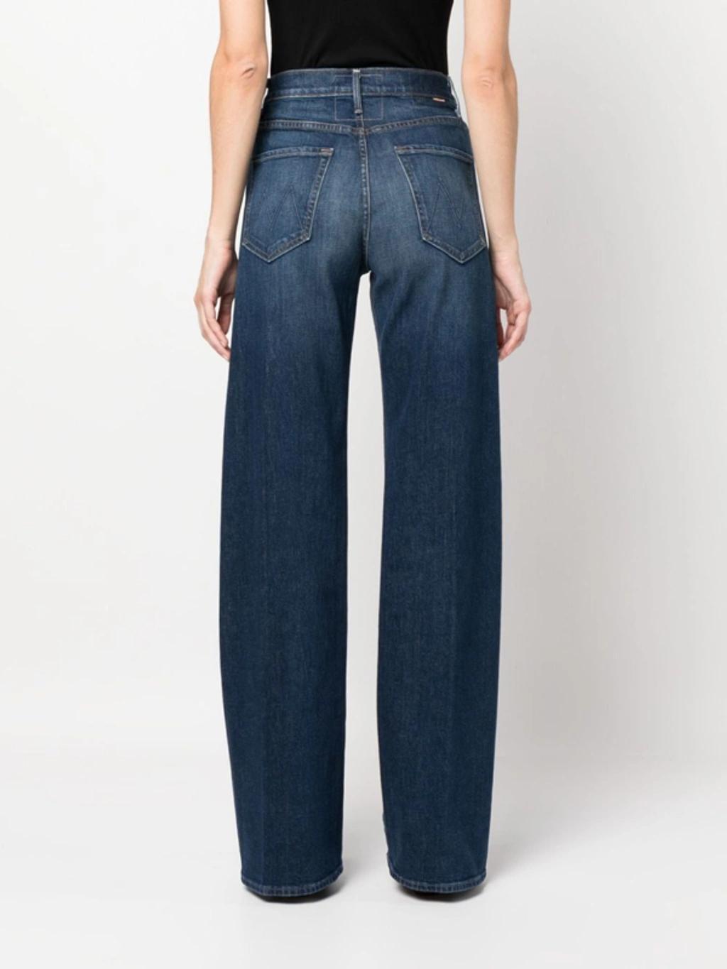 High-waist Wide-leg Jeans In Blue Product Image