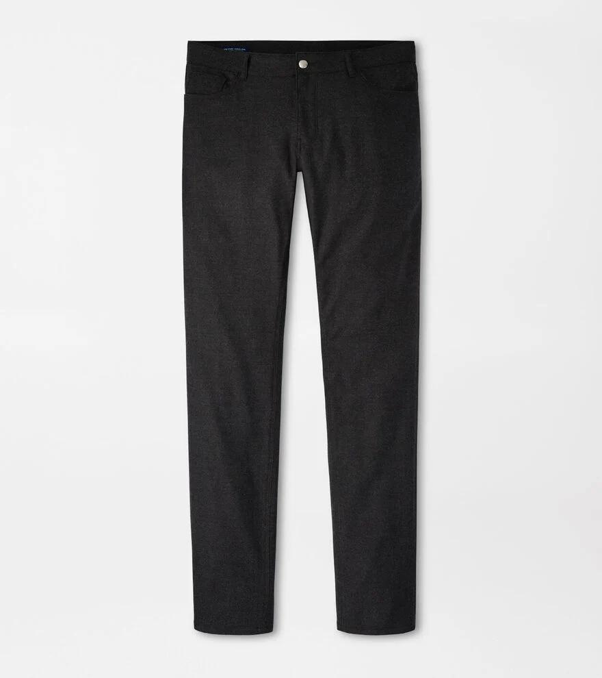 Peter Millar Mens Excursionist Flex Alpine Five-Pocket Pant | Color: Charcoal | Size: 44 Product Image