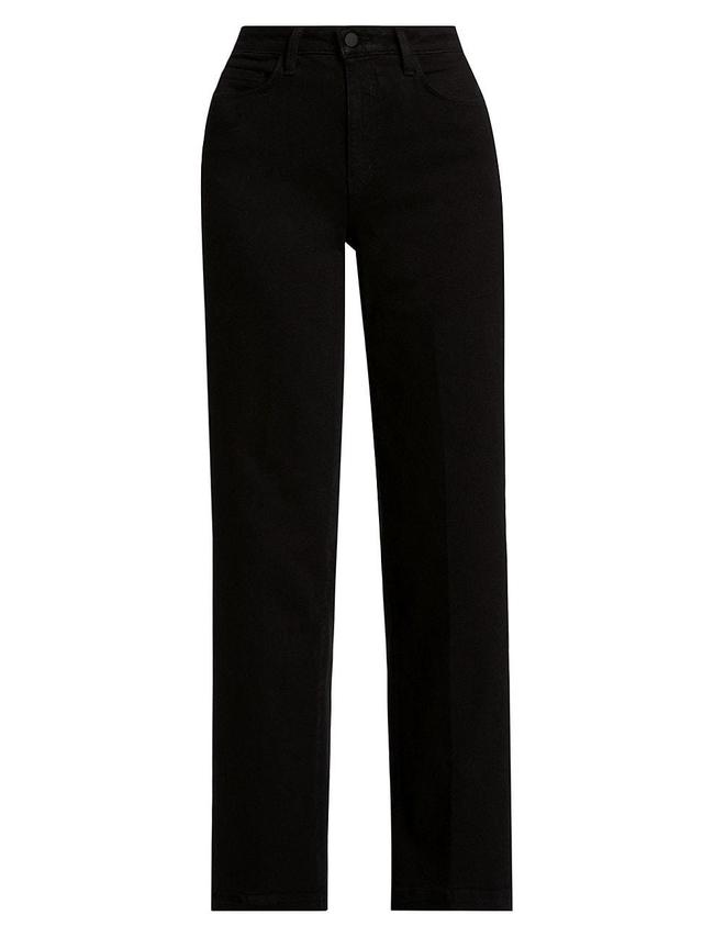 Womens Scottie High-Rise Wide-Leg Jeans Product Image