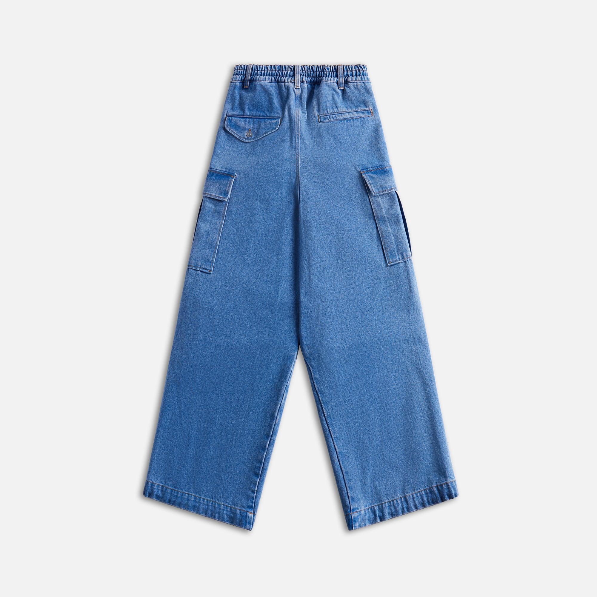 Marni Bleached Coated Organic Denim - Cobalt Male Product Image