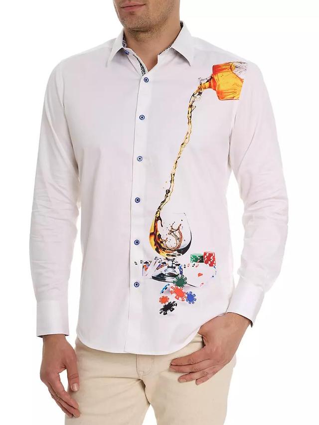 All-In Graphic Cotton-Blend Shirt Product Image