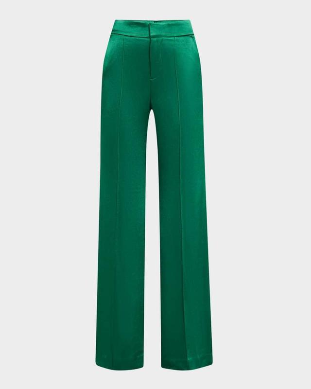 Dylan Wide-Leg Satin Pants Product Image