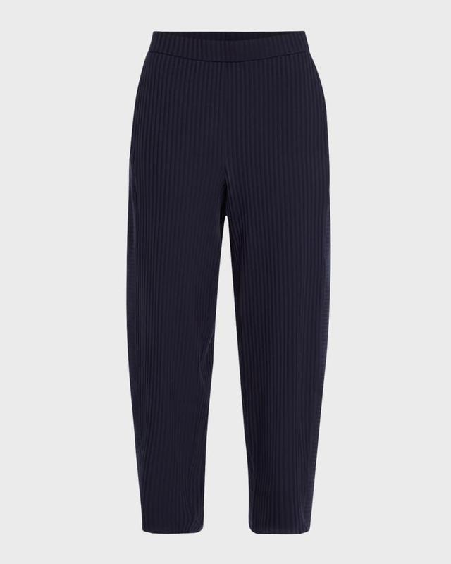 Cropped Stretch Rib Lantern Pants Product Image