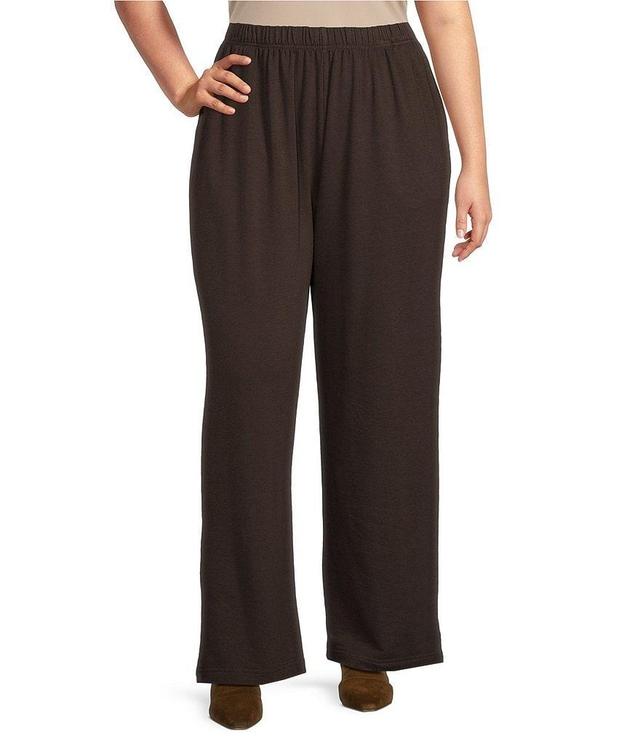 Bryn Walker Plus Size Bamboo French Terry Pull-On Travel Pants Product Image