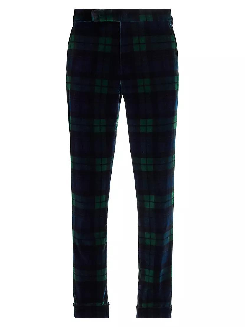 Blackwatch Tartan Velvet Trousers Product Image