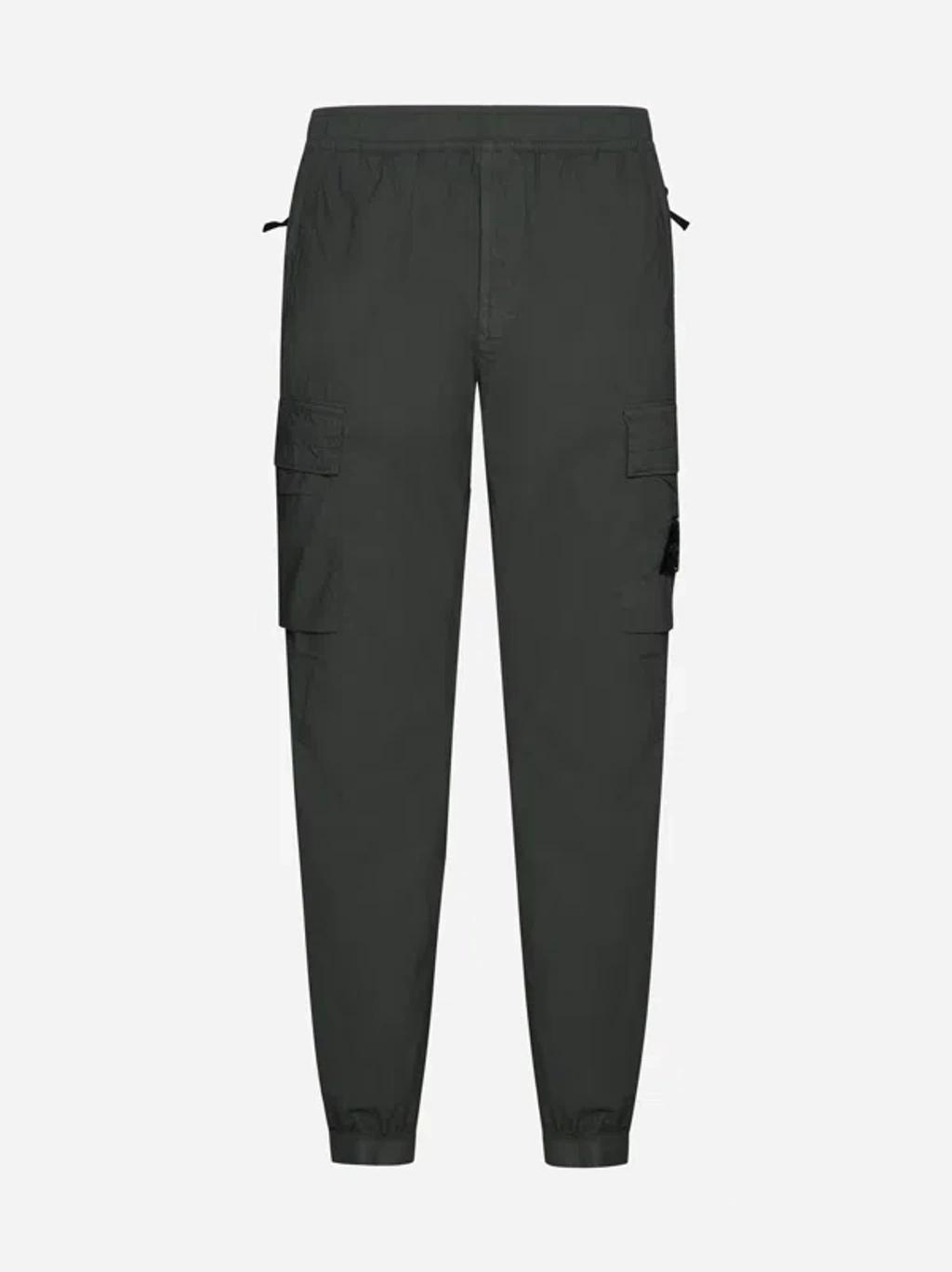 Cotton Cargo Trousers In Musk Product Image