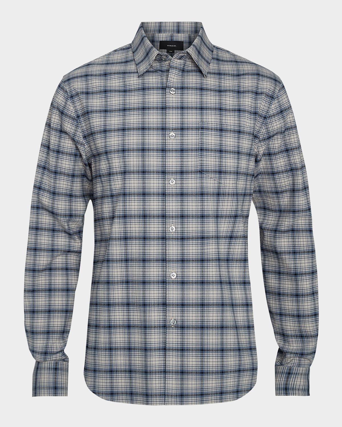 Mens Oceanic Plaid Sport Shirt Product Image