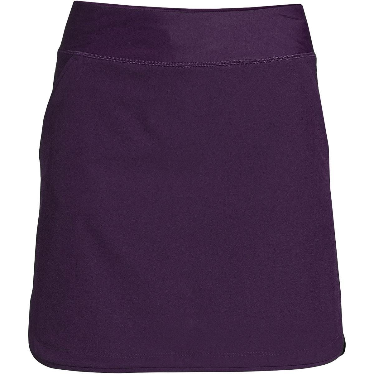 Lands End Womens Long Quick Dry Elastic Waist Active Board Skort Swim Skirt Product Image