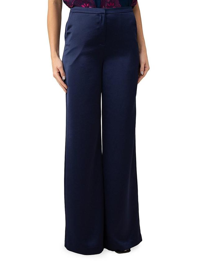 Womens Nolita Wide-Leg Satin Pants Product Image