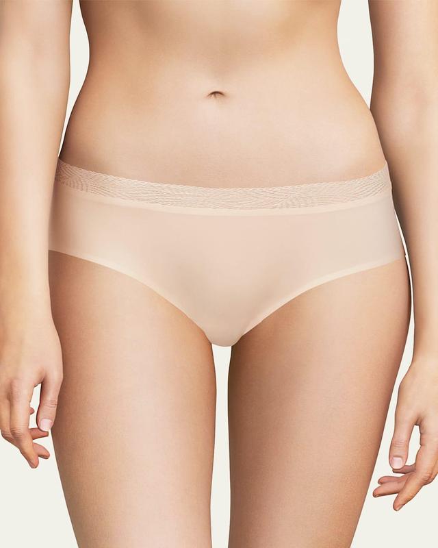 Soft Stretch Lace-Trim Hipster Briefs Product Image