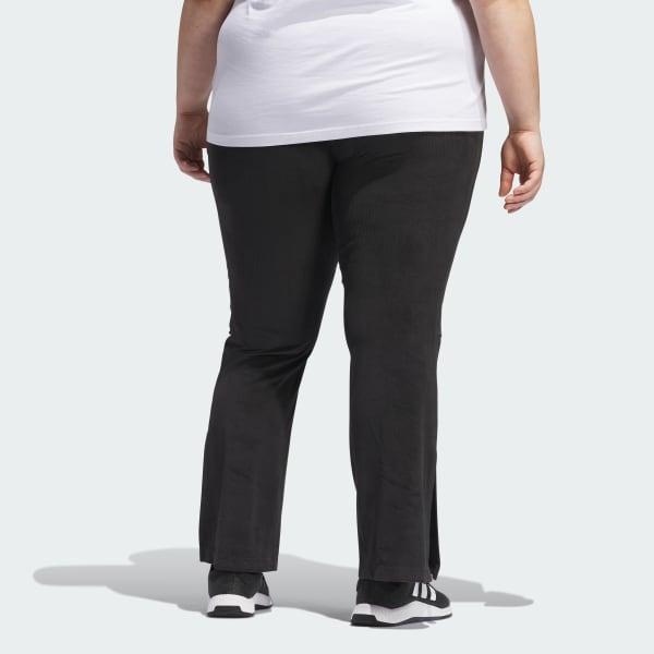 Tiro Cut 3-Stripes Stretchy Velour Flared Leggings (Plus Size) Product Image