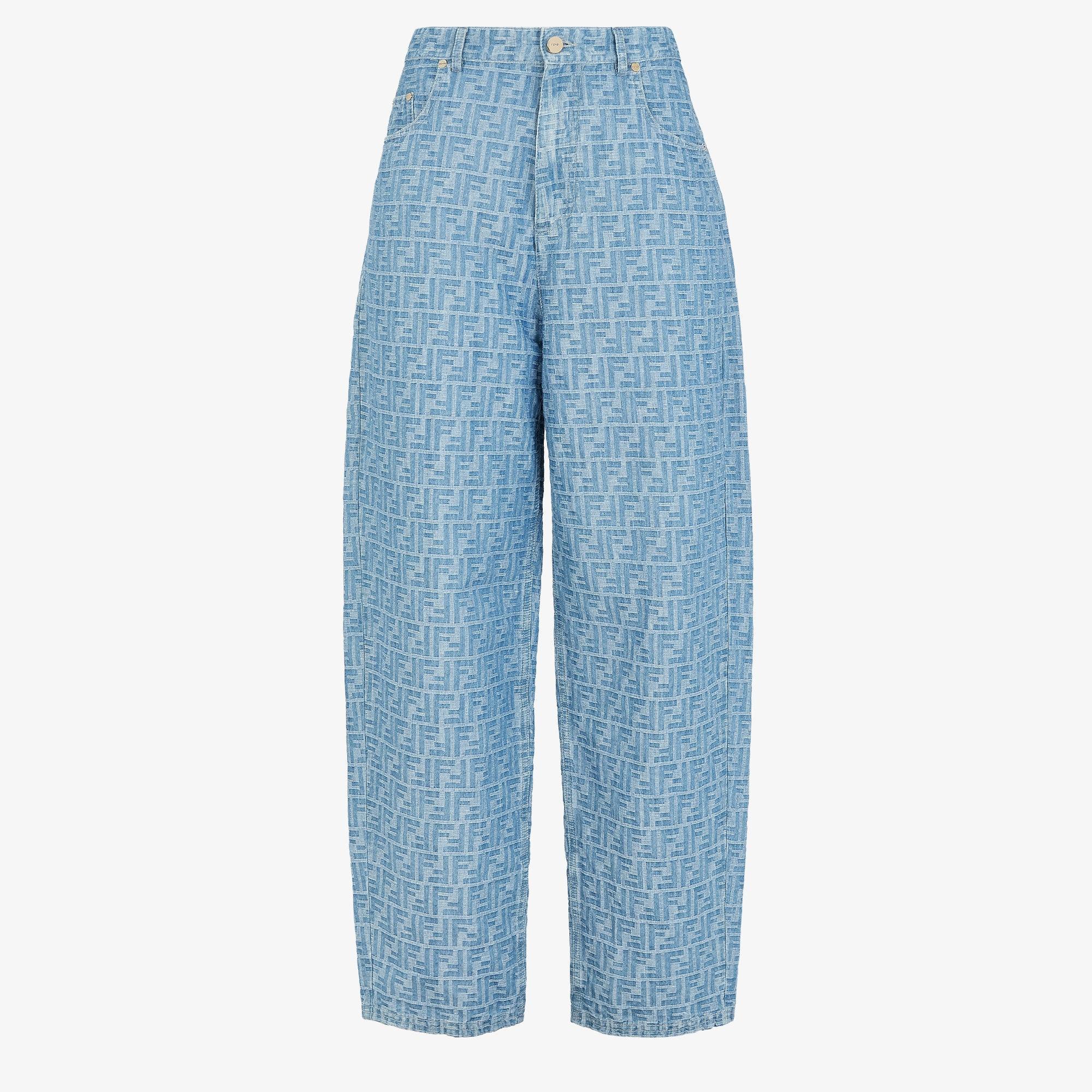 Long JeansLight blue FF denim pants Product Image