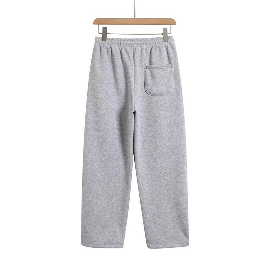 Mid Rise Plain Sweatpants Product Image