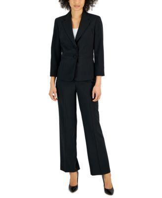 Le Suit Crepe Two-Button Blazer & Pants, Regular and Petite Sizes Product Image