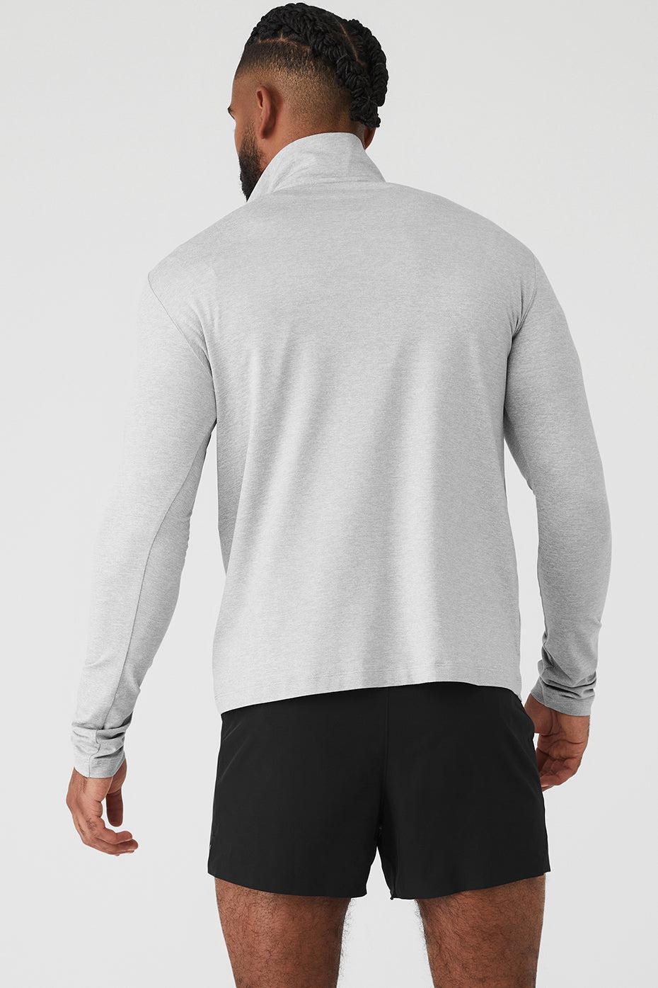 Conquer 1/4 Zip Reform Long Sleeve - Athletic Heather Grey Product Image