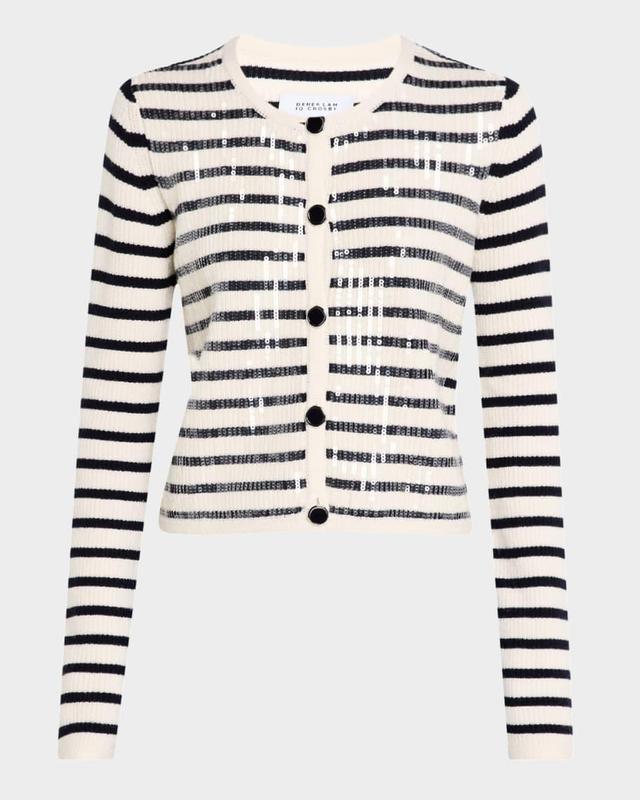 Nebula Sequined Striped Cardigan Product Image