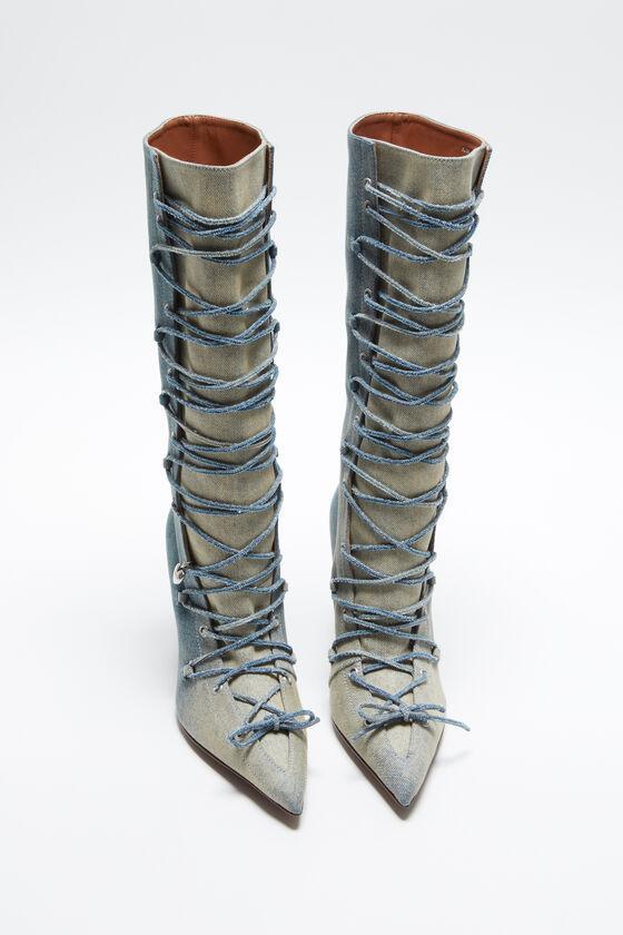 Lace-up heel boots Product Image