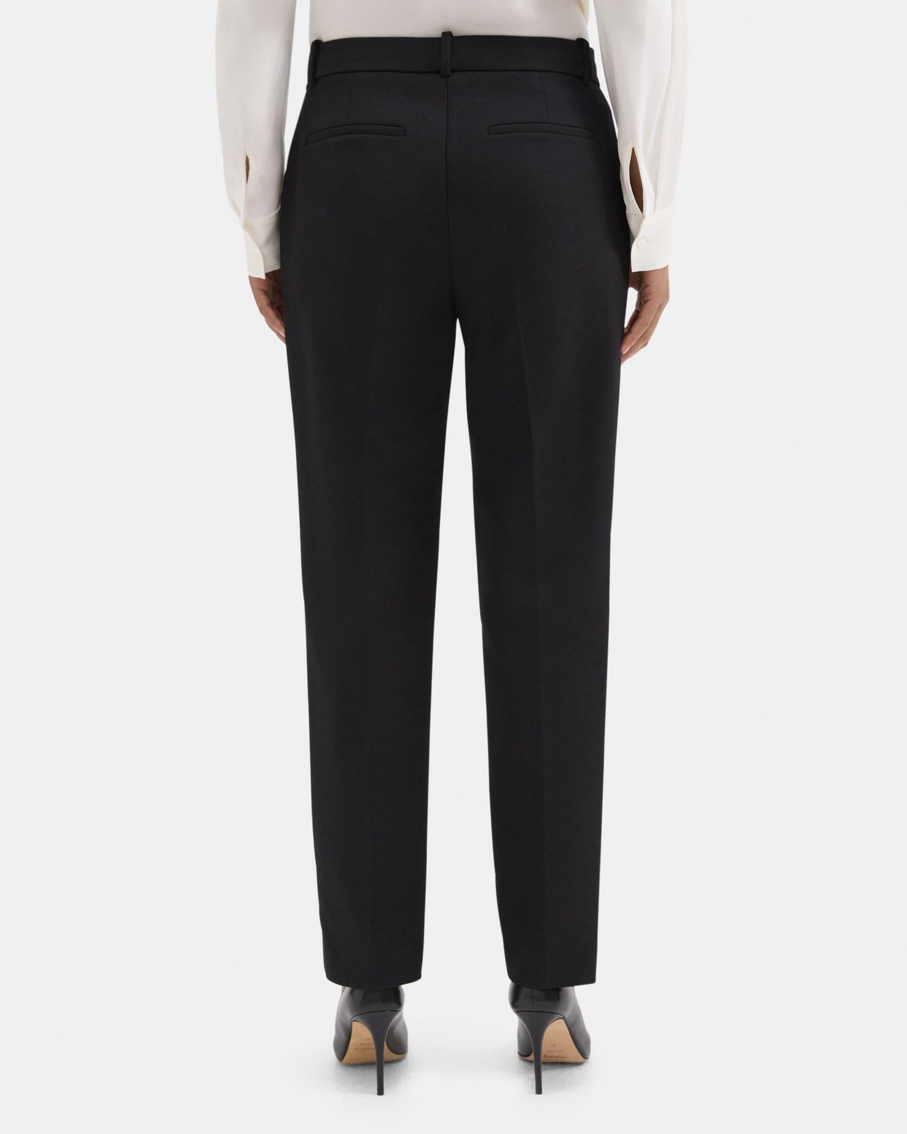 Classic Crop Pant in Wool-Blend Twill Product Image