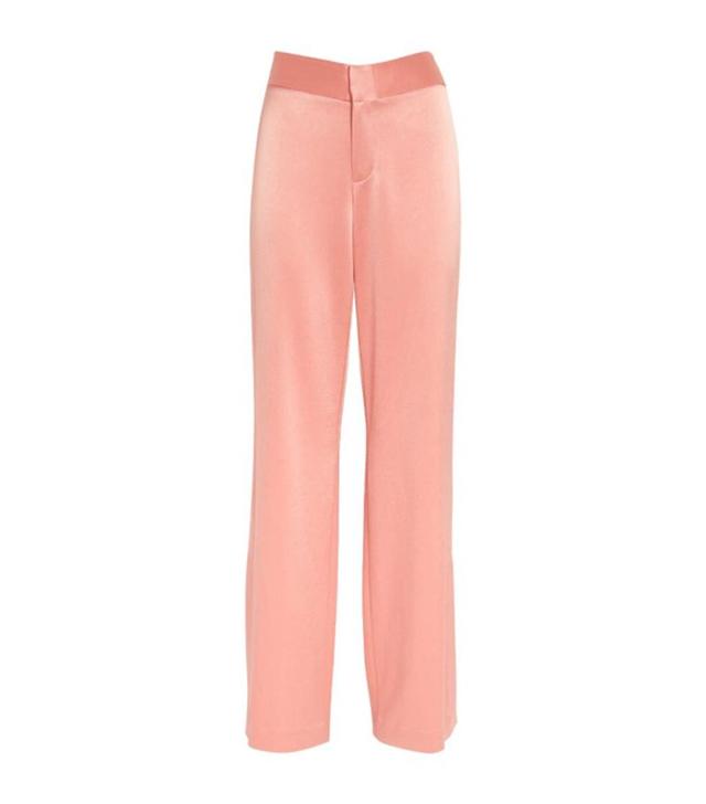 ALICE AND OLIVIA Satin Side-split Trousers In Multi Product Image