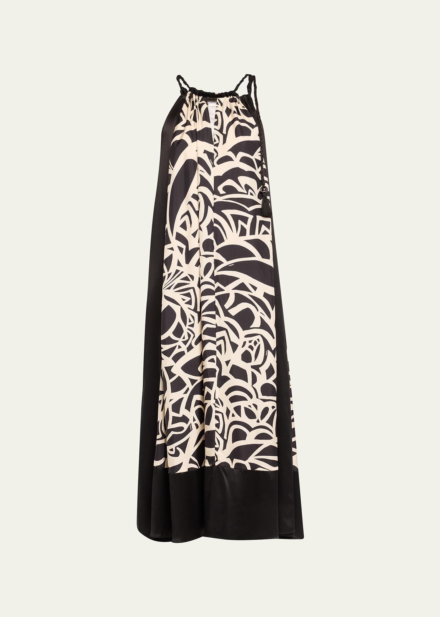 Licenza Printed Halter Maxi Dress Product Image