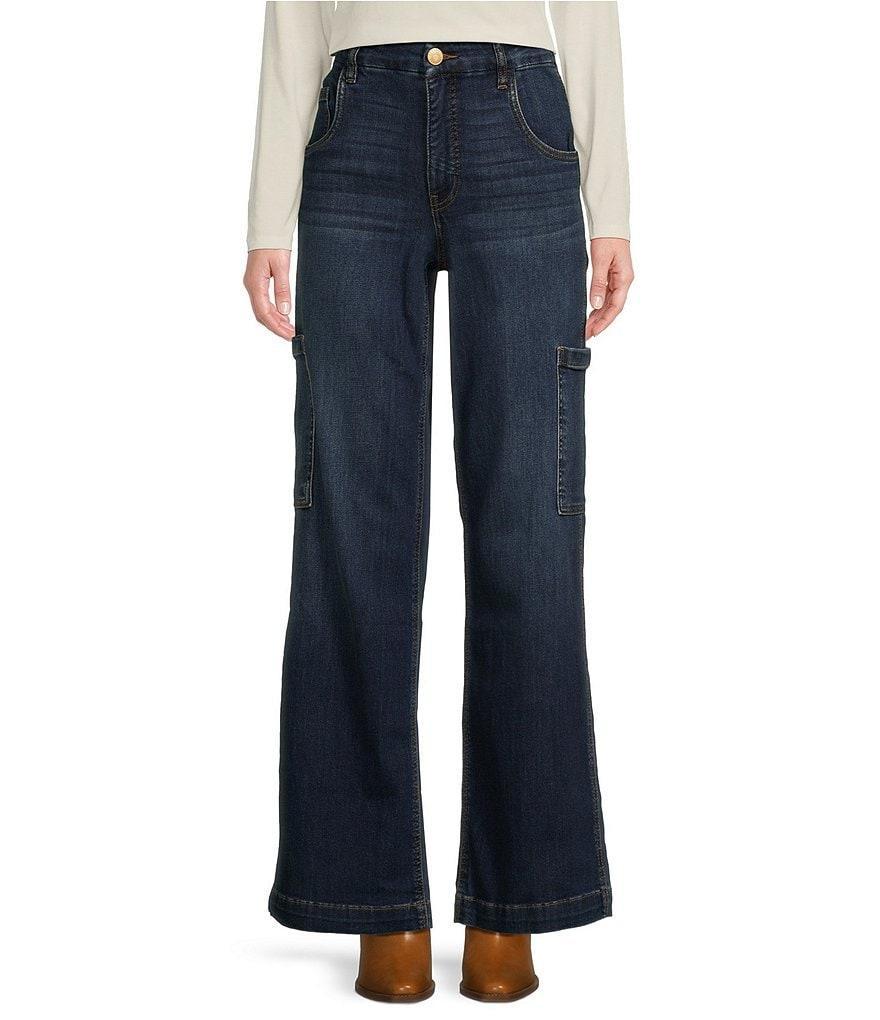 KUT from the Kloth Jodi Carpenter Wide Leg High Rise Jeans Product Image