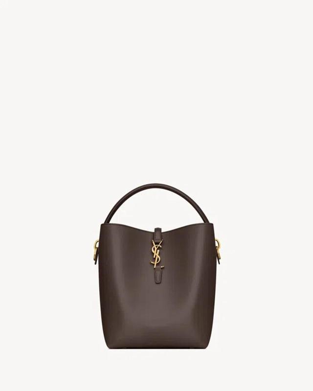 SAINT LAURENT Women "le 37" Bucket Bag In Brown Product Image