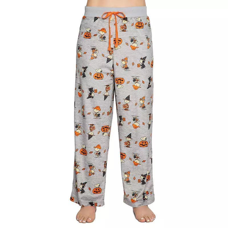 Peanuts Plus Size Halloween Sueded Fleece Pajama Pants, Womens Product Image