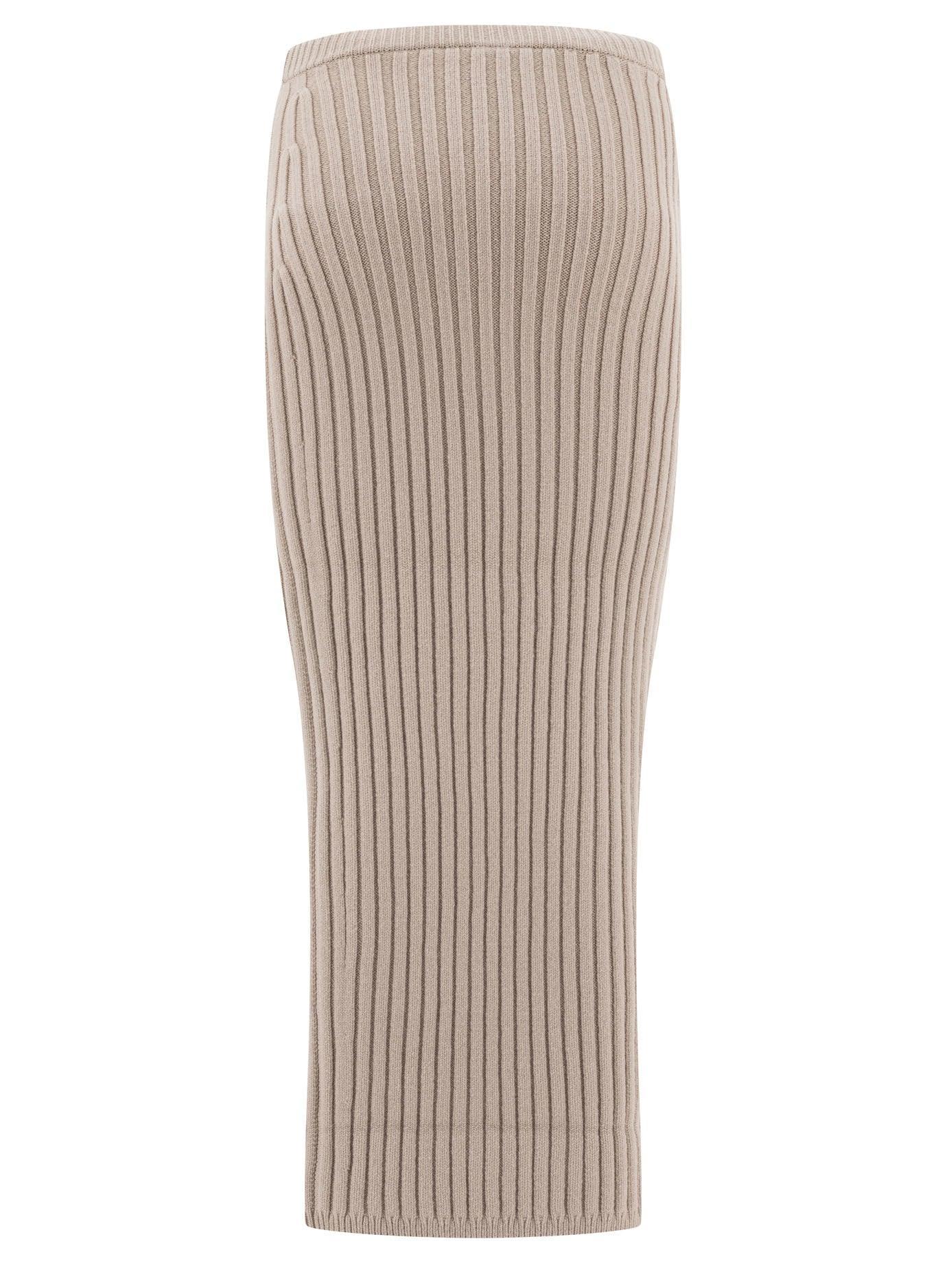 MAX MARA Wool And Cashmere Knit Skirt In Slim Fit Product Image