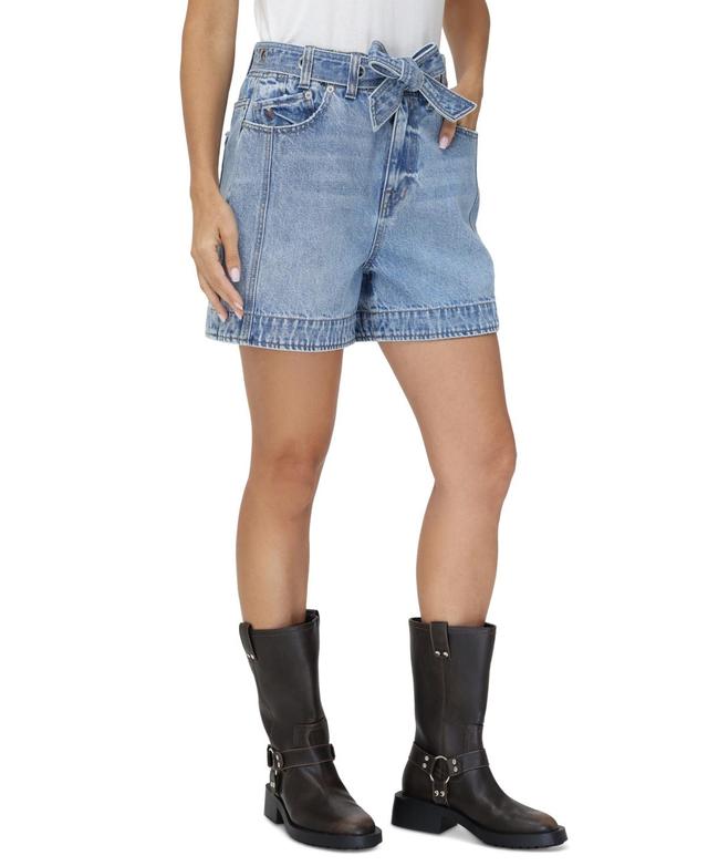 Frye Womens Belted Denim Shorts Product Image