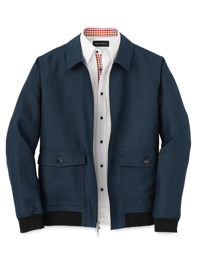 Linen Bomber Jacket Product Image