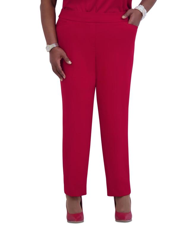 Kasper Womens Pull-On Straight-Leg Pants Product Image