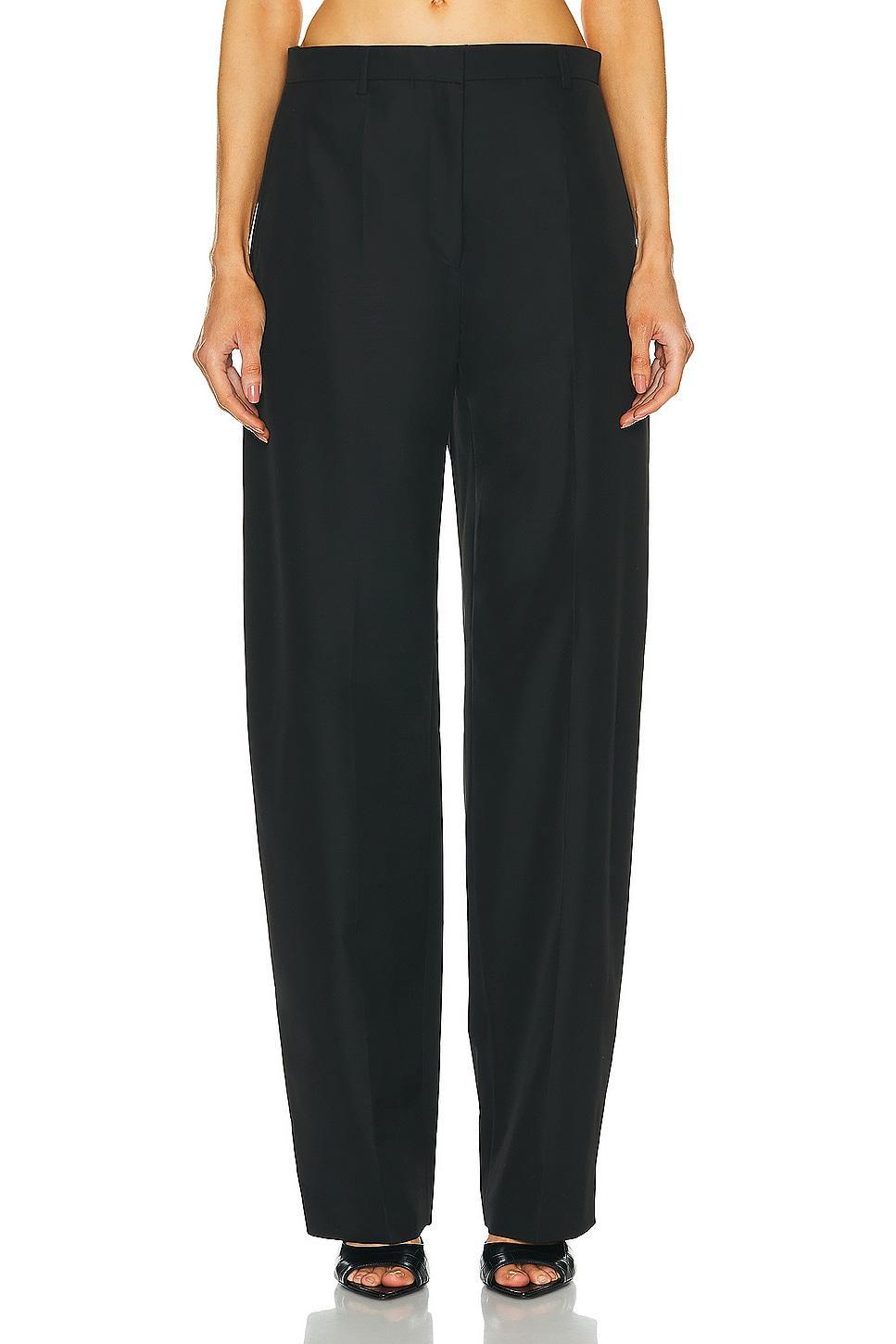 Alexander Wang Low Waisted Pant With Back Slits Black. (also in 0, 2, 4, 8). Product Image