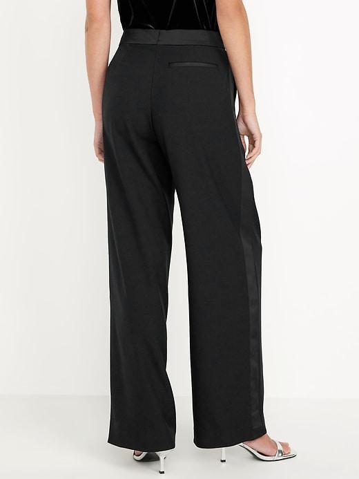 Extra High-Waisted Tuxedo Wide-Leg Pants Product Image