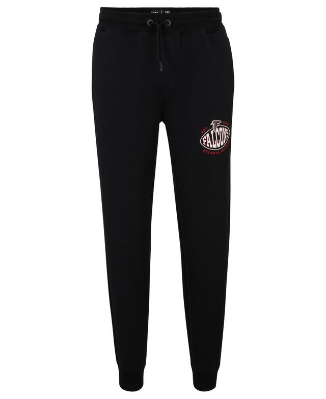 Mens BOSS x NFL Cotton-Blend Tracksuit Bottoms With Collaborative Branding Product Image