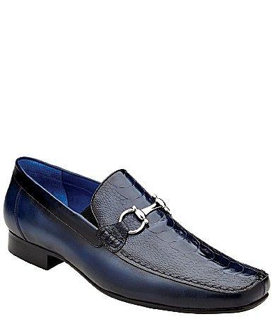 Belvedere Mens Bruno Bit Leather Loafers Product Image