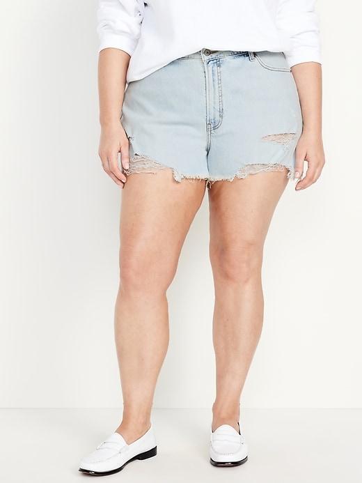 Curvy High-Waisted OG Jean Shorts -- 3-inch inseam Product Image