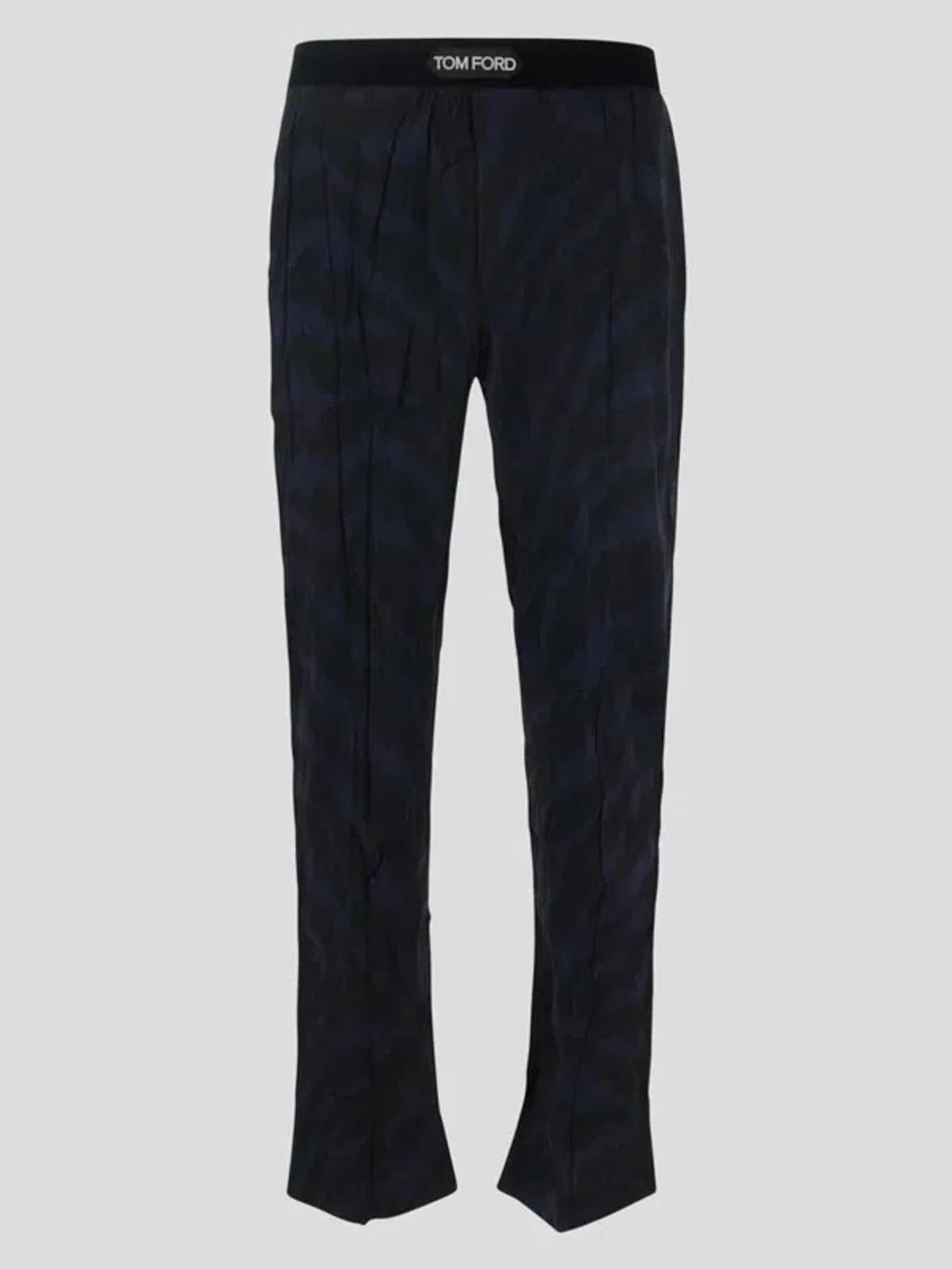 TOM FORD Silk Pyjama Pants In No-color Product Image