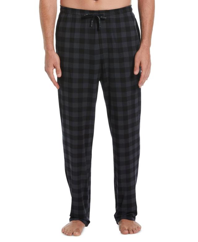 Perry Ellis Portfolio Mens Deluxe Touch Knit Buffalo Plaid Pajama Pant Product Image