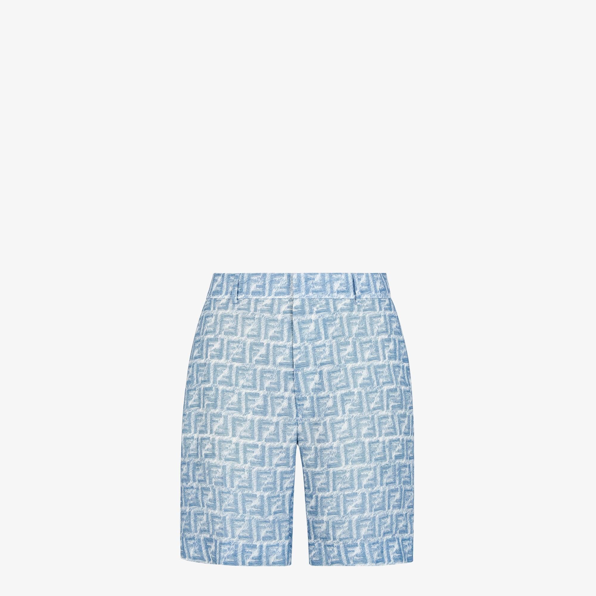 BermudasBlue FF linen shorts Product Image